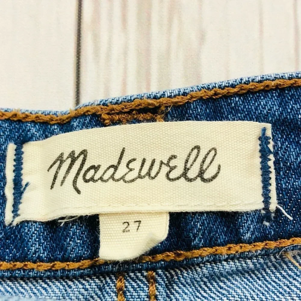 Madewell Rigid Denim A-Line Mini Skirt Size 27